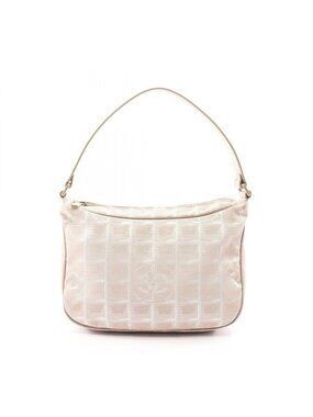 Chanel Shoulder Bag New Travel Line Beige Leather